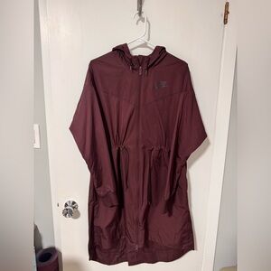 Nike Burgundy Rain Jacket